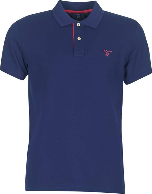 Gant TshirtPolo גאנט חולצת צווארון צבע כחול